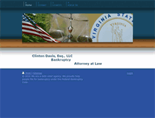 Tablet Screenshot of clintondavislaw.com